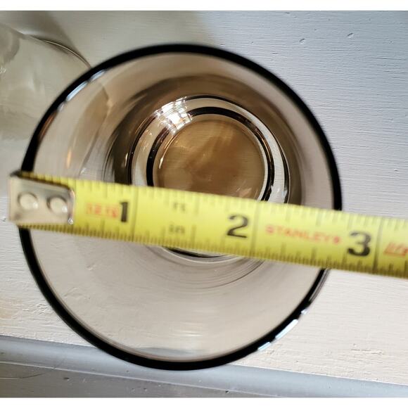 Vintage MCM Libbey Bolero Brown Smoke 12 oz Tumbler Drinking Glasses Set of 2 - Picture 5 of 7